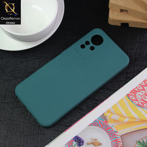 Infinix Note 12 G88 Cover - Dark Green - Soft Silicone Camera Protection Case