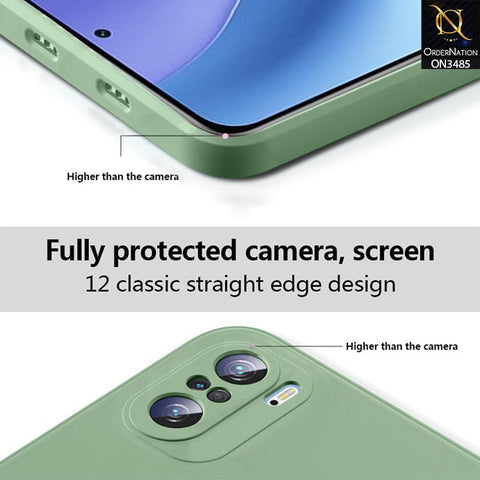 Oppo A36 Cover - Light Green - ONation Be Different Series - HQ Liquid Silicone Elegant Colors Camera Protection Soft Case ( Fast Delivery )