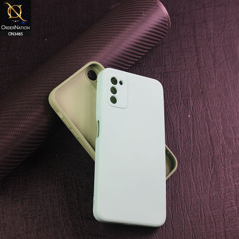 Samsung Galaxy A02s Cover - Light Green - ONation Silica Gel Series - HQ Liquid Silicone Elegant Colors Camera Protection Soft Case