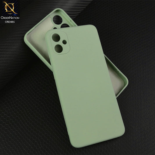 Samsung Galaxy A05 Cover - Light Green - ONation Silica Gel Series - HQ Liquid Silicone Elegant Colors Camera Protection Soft Case