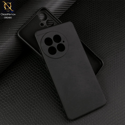 OnePlus Ace 2 Pro Cover - Black - ONation Silica Gel Series - HQ Liquid Silicone Elegant Colors Camera Protection Soft Case