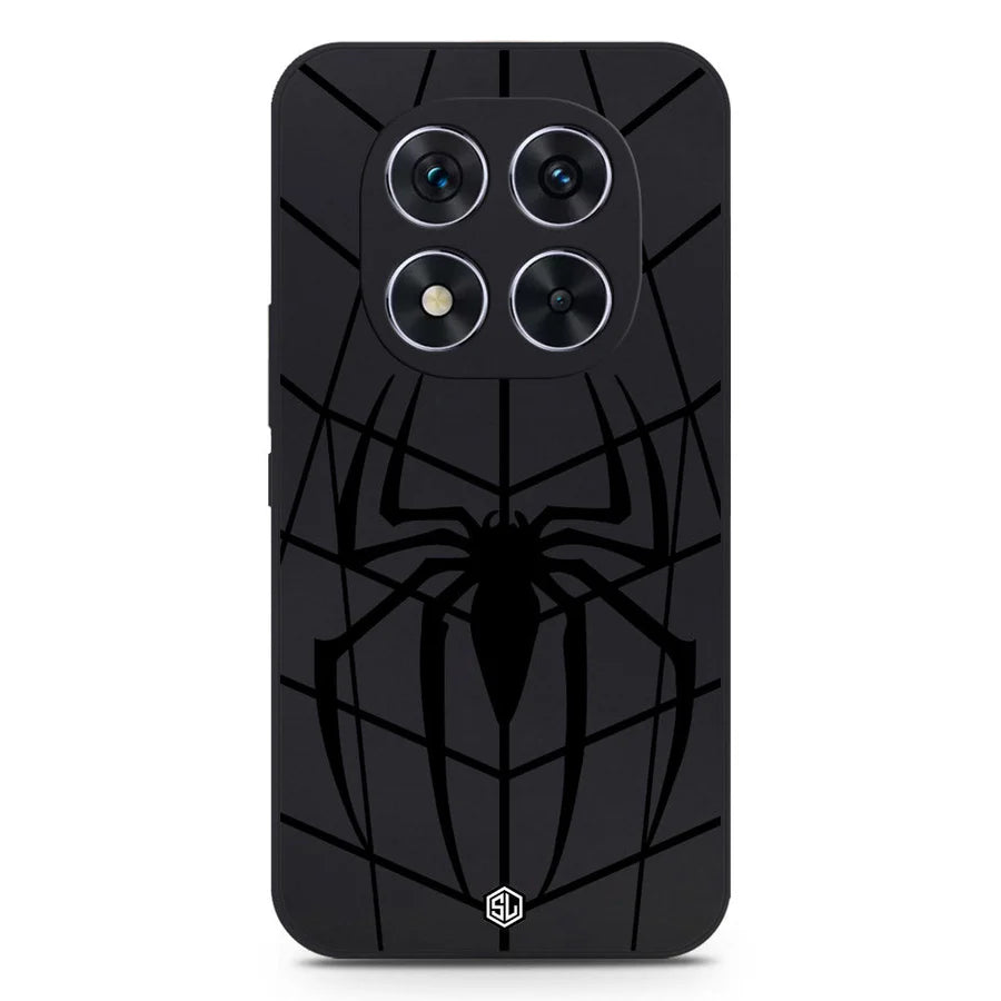 Xiaomi Redmi Note 14 Pro 5G Cover - Black - X-Spider Design Soft Phone Case - Silica Gel Case