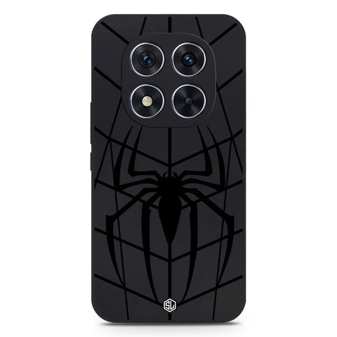 Xiaomi Redmi Note 14 Pro 5G Cover - Black - X-Spider Design Soft Phone Case - Silica Gel Case