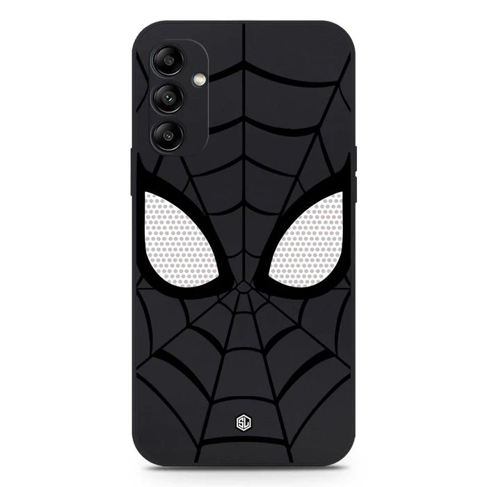 Samsung Galaxy A14 Cover - Black - Cool Spider Design Soft Phone Case - Silica Gel Case