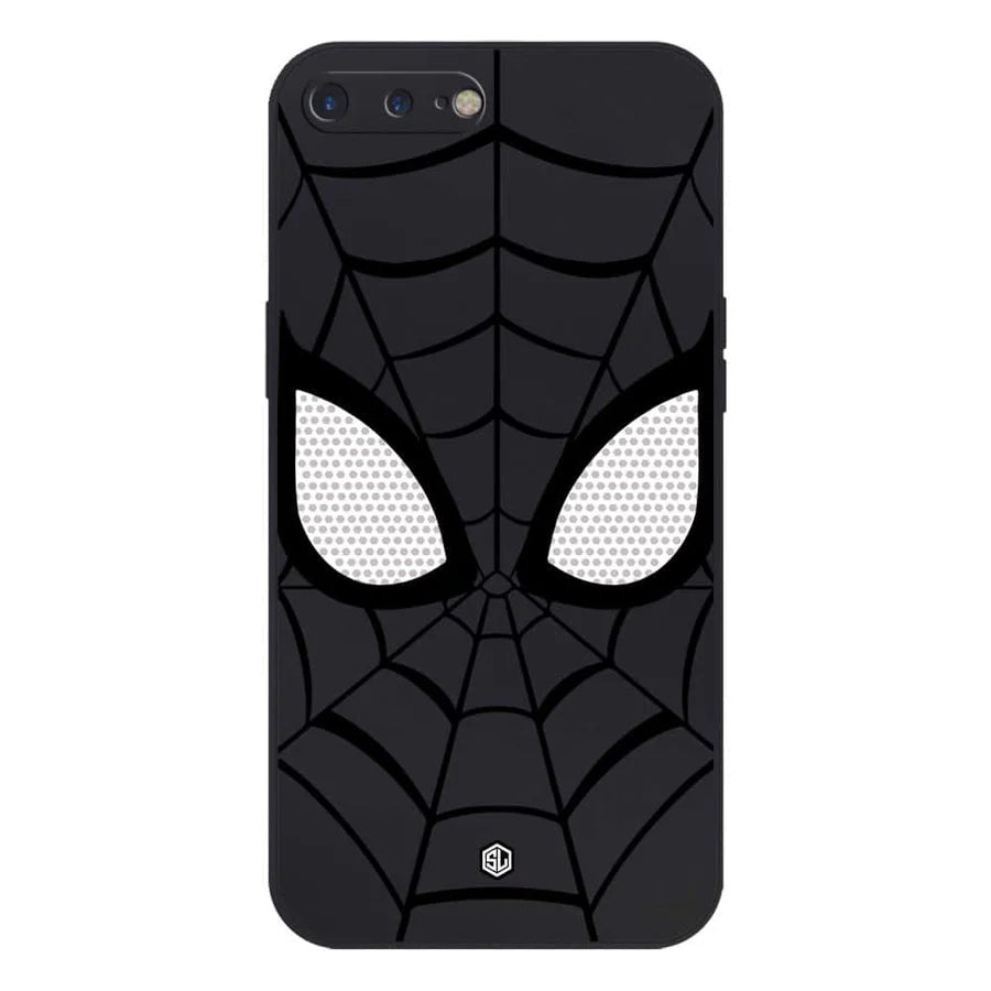 iPhone 8 Plus / 7 Plus Cover - Black - Cool-Spider Design Soft Phone Case - Silica Gel Case