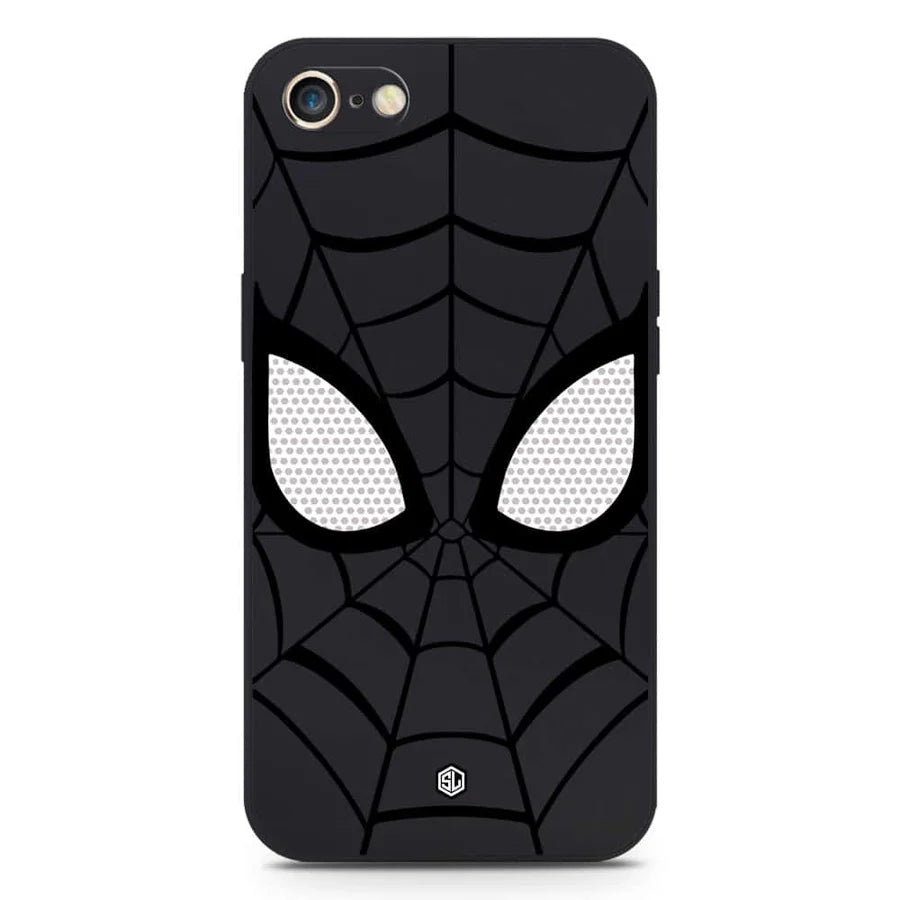 iPhone 8 / 7 Cover - Black - Cool Spider Design Soft Phone Case - Silica Gel Case