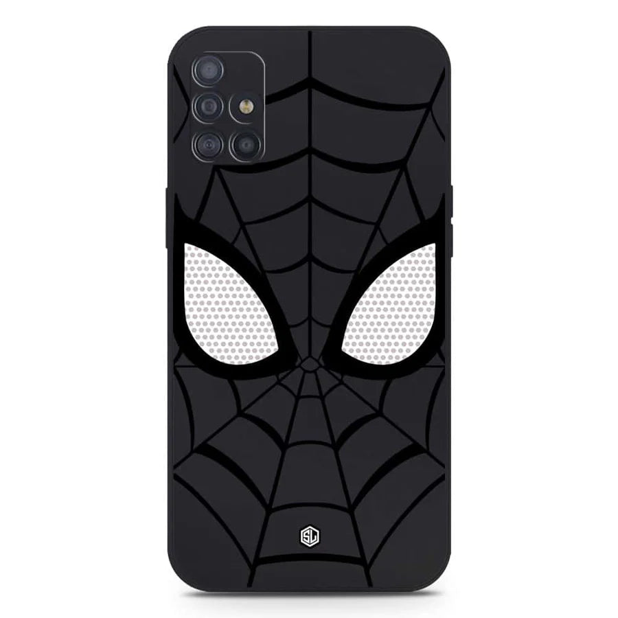 Samsung Galaxy A71 Cover - Black - Cool-Spider Design Soft Phone Case - Silica Gel Case