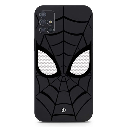 Samsung Galaxy A71 Cover - Black - Cool-Spider Design Soft Phone Case - Silica Gel Case