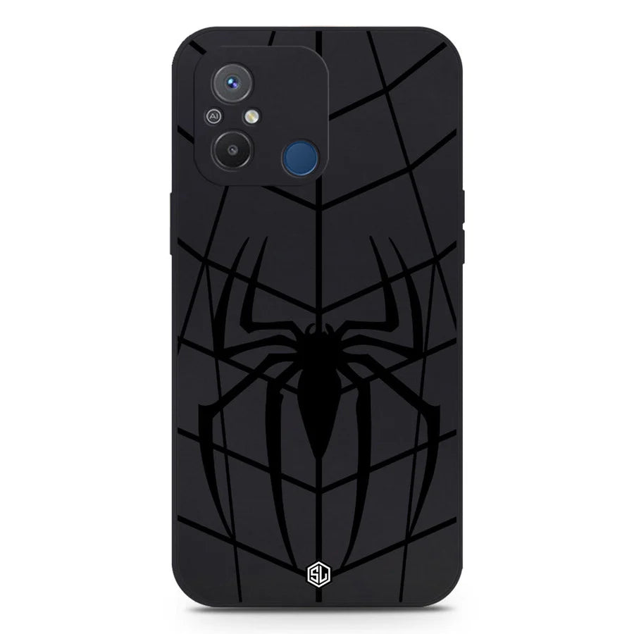 Xiaomi Poco C55 Cover -  Black - X-Spider Design Soft Phone Case - Silica Gel Case