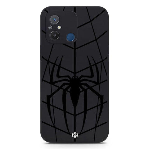 Xiaomi Poco C55 Cover -  Black - X-Spider Design Soft Phone Case - Silica Gel Case