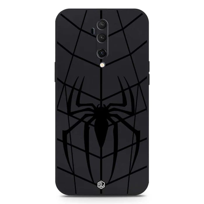 OnePlus 7T Pro 5G McLaren Cover - Black - X-Spider Design Soft Phone Case - Silica Gel Case
