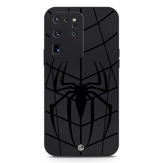 Samsung Galaxy S20 Ultra  Cover -  Black - X-Spider Design Soft Phone Case - Silica Gel Case