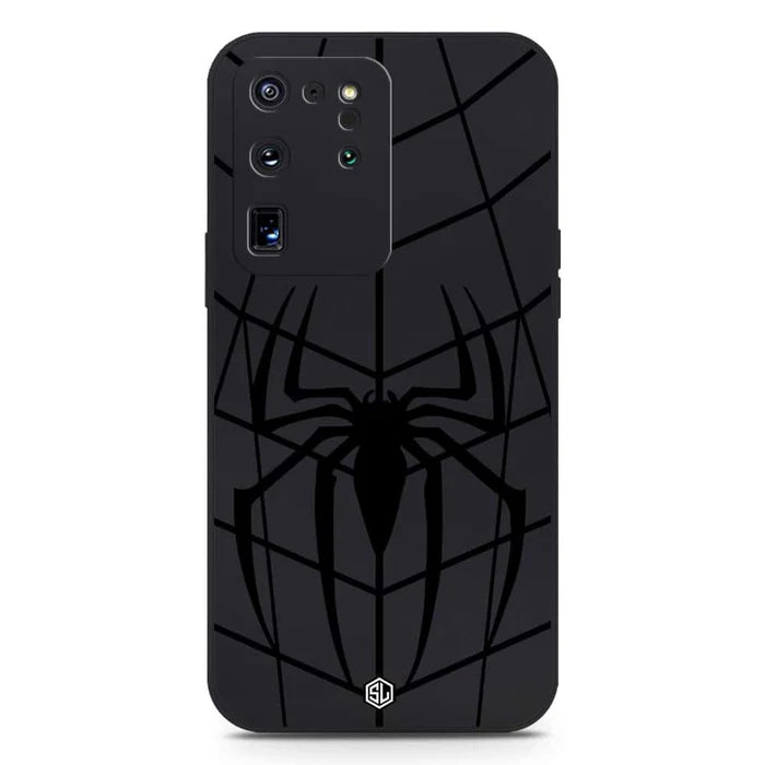 Samsung Galaxy 20 Ultra Cover - Black - X-Spider Design Soft Phone Case - Silica Gel Case