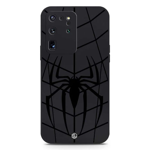 Samsung Galaxy 20 Ultra Cover - Black - X-Spider Design Soft Phone Case - Silica Gel Case