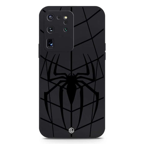 Samsung Galaxy S20 Ultra  Cover -  Black - X-Spider Design Soft Phone Case - Silica Gel Case