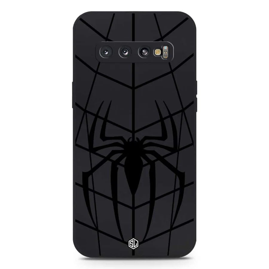 Samsung Galaxy S10 Cover -  Black - X-Spider Design Soft Phone Case - Silica Gel Case