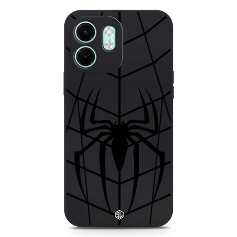 Infinix Smart 9 HD Cover - Black - X-Spider Design Soft Phone Case - Silica Gel Case