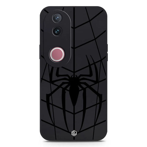 Vivo V50 Cover - Black - X-Spider Design Soft Phone Case - Silica Gel Case
