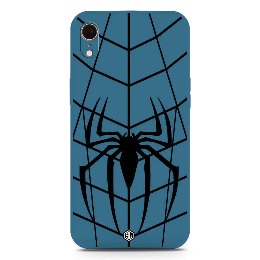 iPhone XR Cover - Blue - X-Spider Design Soft Phone Case - Silica Gel Case