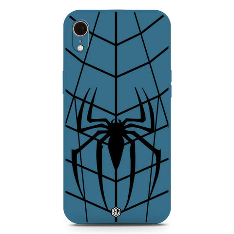 iPhone XR Cover - Blue - X-Spider Design Soft Phone Case - Silica Gel Case