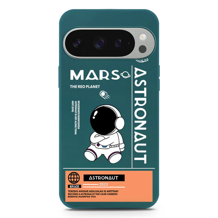 Google Pixel 9 Pro Cover - Dark Green - Astronaut Series Design Soft Phone Case