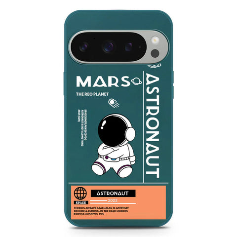 Google Pixel 9 Pro Cover - Dark Green - Astronaut Series Design Soft Phone Case