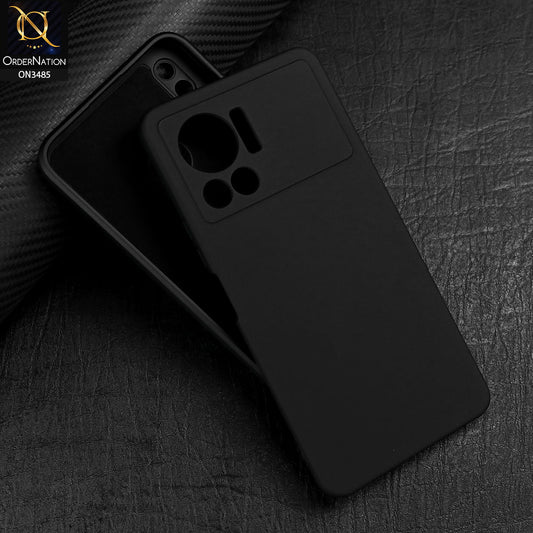 Infinix Note 12 VIP Cover - Black - ONation Silica Gel Series - HQ Liquid Silicone Elegant Colors Camera Protection Soft Case