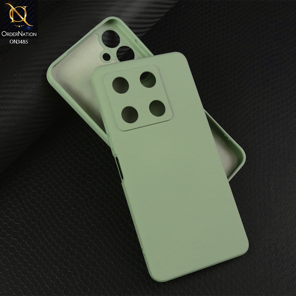 Infinix Note 30 Pro Cover - Light Green - ONation Silica Gel Series - HQ Liquid Silicone Elegant Colors Camera Protection Soft Case