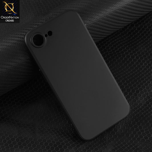 iPhone 17e Cover - Black - ONation Silica Gel Series - HQ Liquid Silicone Elegant Colors Camera Protection Soft Case