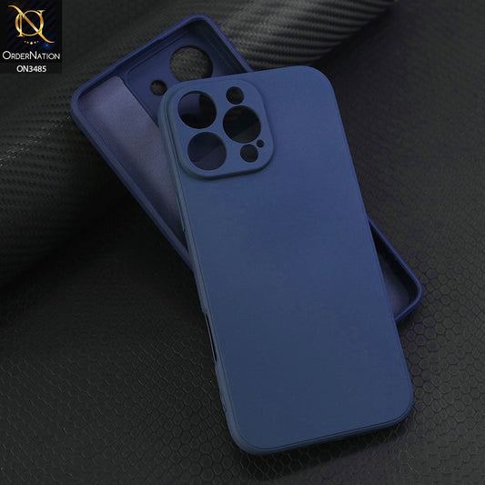 iPhone 16 Pro Max Cover - Blue - ONation Silica Gel Series - HQ Liquid Silicone Elegant Colors Camera Protection Soft Case