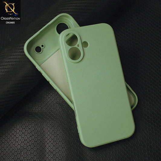 iPhone 17 Cover - Light Green -  ONation Silica Gel Series - HQ Liquid Silicone Elegant Colors Camera Protection Soft Case