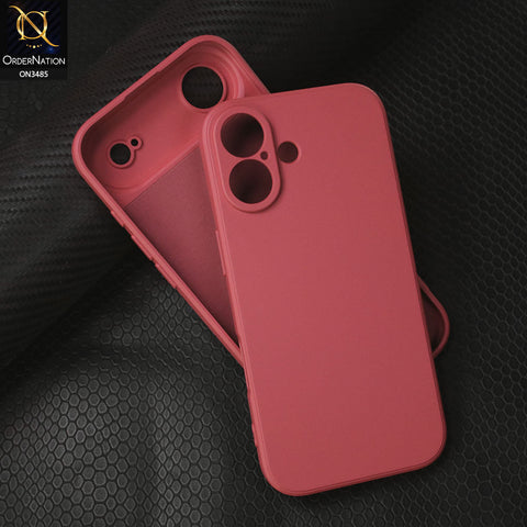 iPhone 17 Cover - Red -  ONation Silica Gel Series - HQ Liquid Silicone Elegant Colors Camera Protection Soft Case
