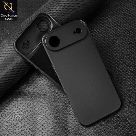 iPhone 17 Air Cover - Black -  ONation Silica Gel Series - HQ Liquid Silicone Elegant Colors Camera Protection Soft Case