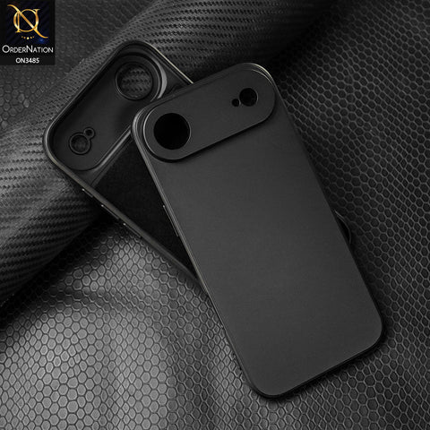 iPhone 17 Air Cover - Black -  ONation Silica Gel Series - HQ Liquid Silicone Elegant Colors Camera Protection Soft Case