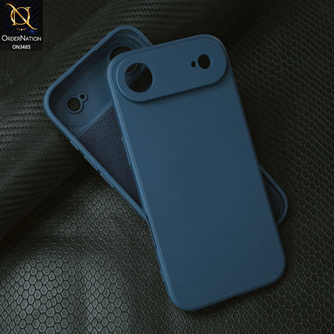 iPhone 17 Air Cover - Blue -  ONation Silica Gel Series - HQ Liquid Silicone Elegant Colors Camera Protection Soft Case