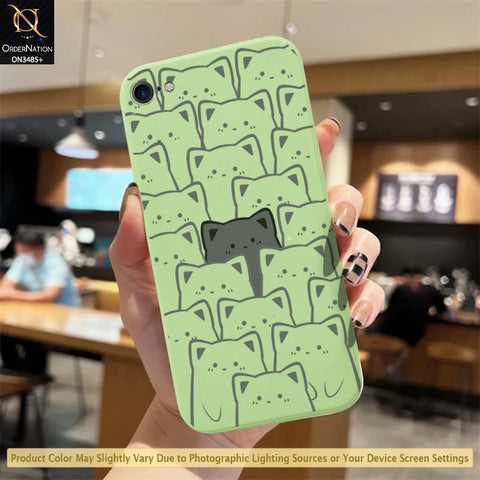 iPhone SE 2020 Cover - ONation Be Different Series - HQ Liquid Silicone Elegant Colors Camera Protection Soft Case