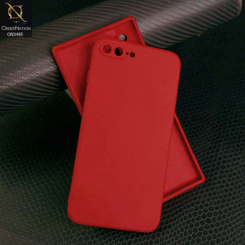 iPhone 8 Plus / 7 Plus Cover - Dark Red  - ONation Silica Gel Series - HQ Liquid Silicone Elegant Colors Camera Protection Soft Case