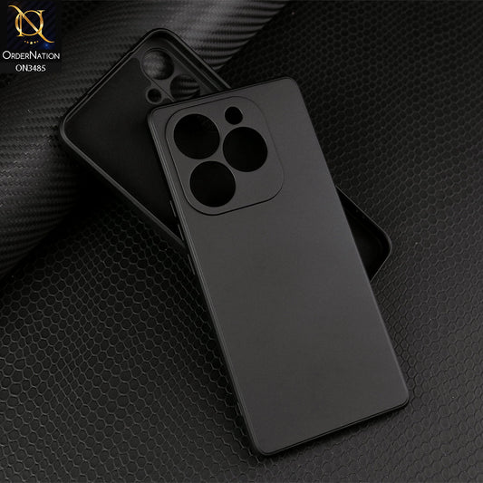 itel S23 Plus Cover - Black - ONation Silica Gel Series - HQ Liquid Silicone Elegant Colors Camera Protection Soft Case