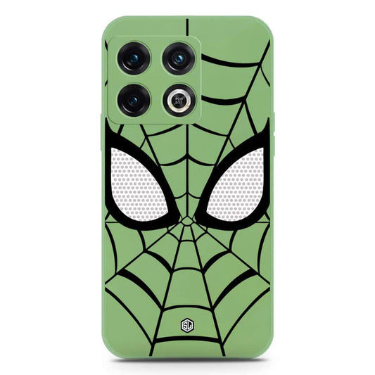 OnePlus 10 Pro Cover - Light Green - Cool Spider Design Soft Phone Case - Silica Gel Case