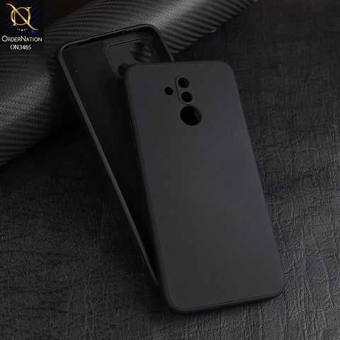 Huawei Mate 20 Lite Cover - Black - ONation Silica Gel Series - HQ Liquid Silicone Elegant Colors Camera Protection Soft Case