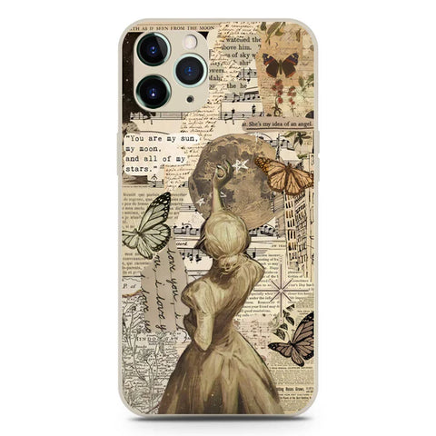 iPhone 11 Pro Max Cover - Offwhite- Chapters of You Series Soft Phone Case - Silica Gel Case