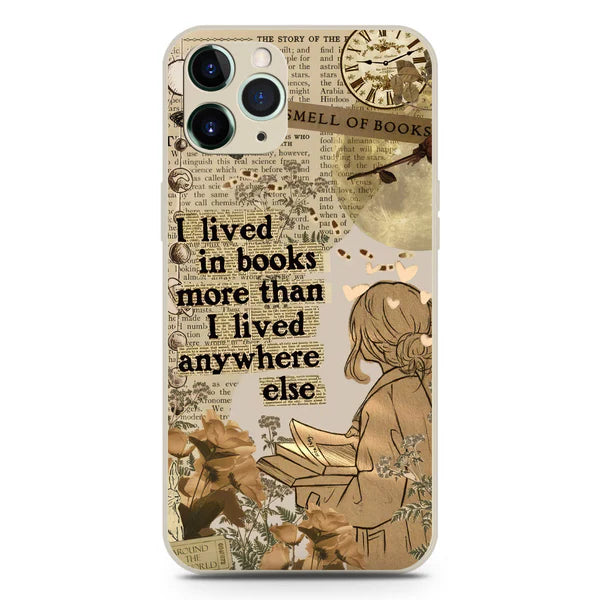 iPhone 11 Pro Max Cover - Offwhite- Chapters of You Series Soft Phone Case - Silica Gel Case