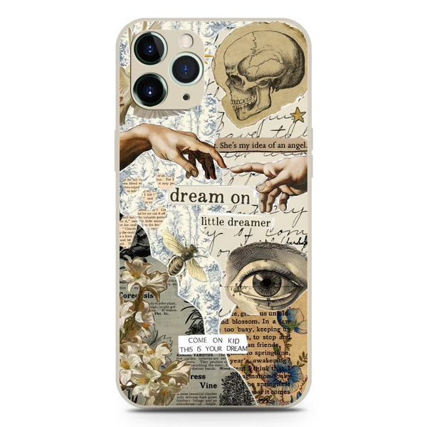 iPhone 11 Pro Max Cover - Offwhite- Chapters of You Series Soft Phone Case - Silica Gel Case
