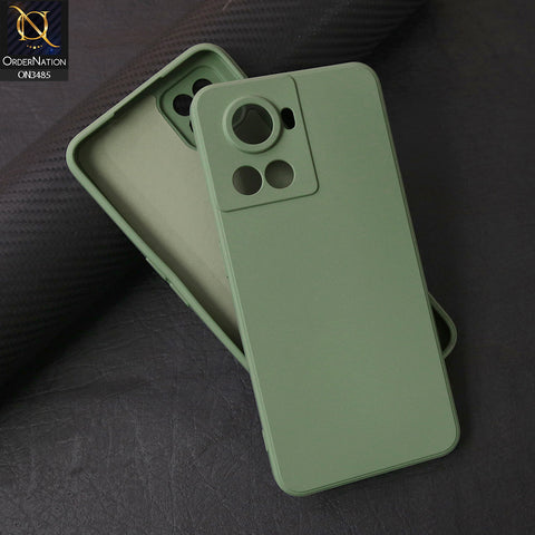 OnePlus Ace Cover - Light Green - ONation Silica Gel Series - HQ Liquid Silicone Elegant Colors Camera Protection Soft Case