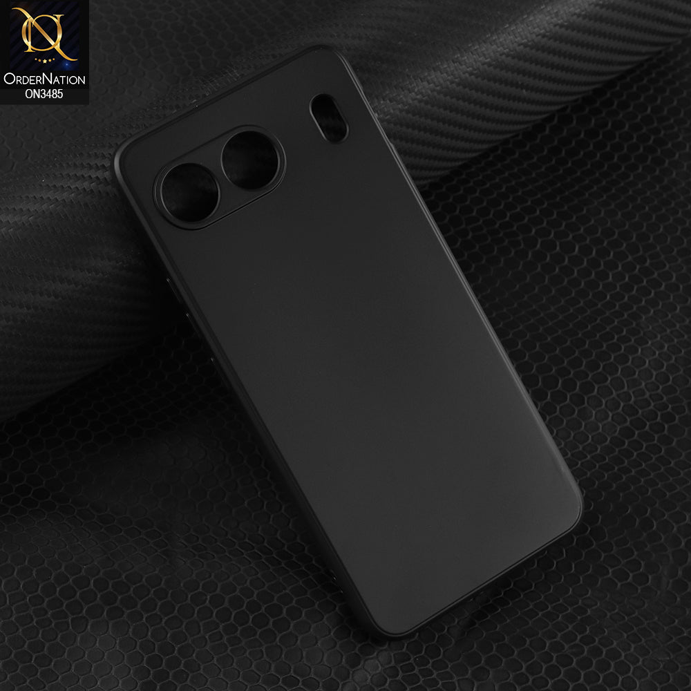 OnePlus Nord 4 Cover - Black - ONation Silica Gel Series - HQ Liquid Silicone Elegant Colors Camera Protection Soft Case