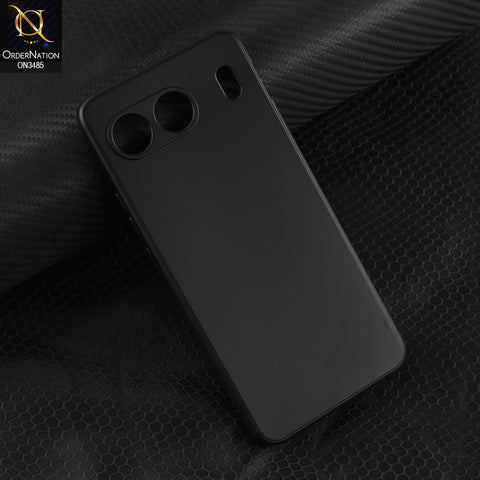 OnePlus Nord 4 Cover - Black - ONation Silica Gel Series - HQ Liquid Silicone Elegant Colors Camera Protection Soft Case