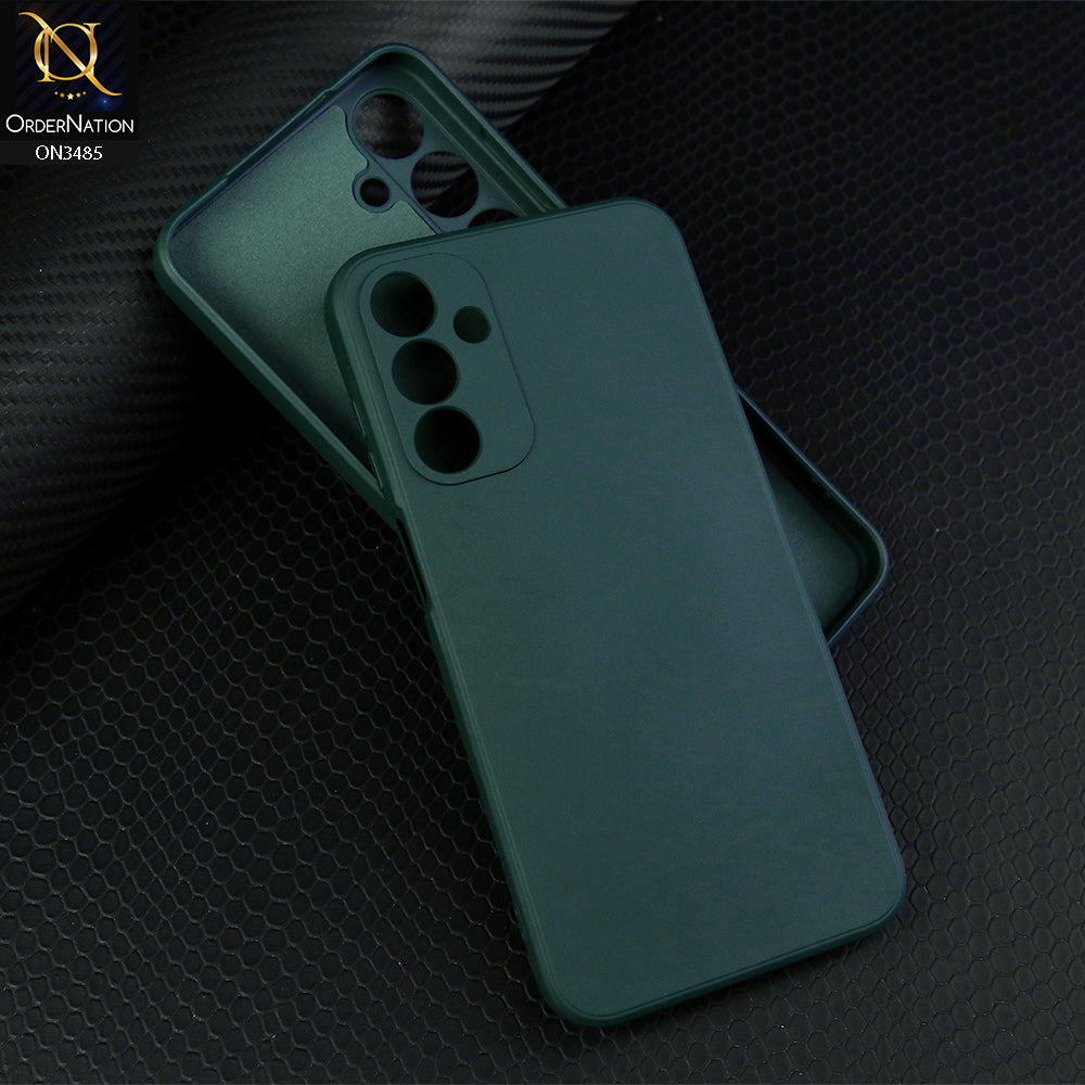 Samsung Galaxy A15 5G Cover - Dark Green - ONation Silica Gel Series - HQ Liquid Silicone Elegant Colors Camera Protection Soft Case