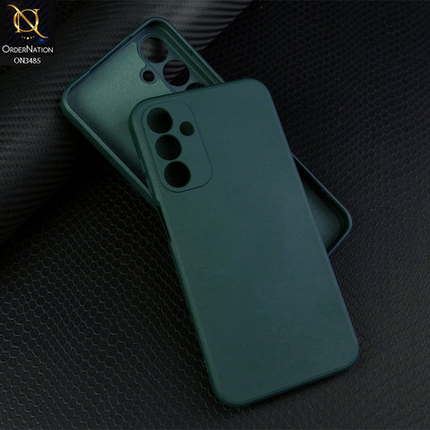 Samsung Galaxy A15 5G Cover - Dark Green - ONation Silica Gel Series - HQ Liquid Silicone Elegant Colors Camera Protection Soft Case