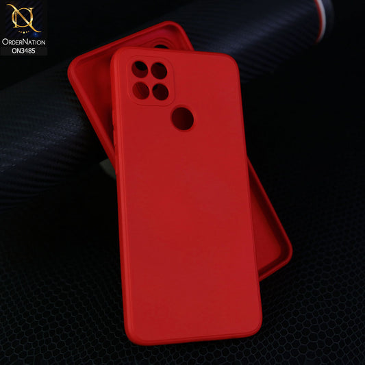 Oppo A35 Cover - Dark Red - ONation Silica Gel Series - HQ Liquid Silicone Elegant Colors Camera Protection Soft Case