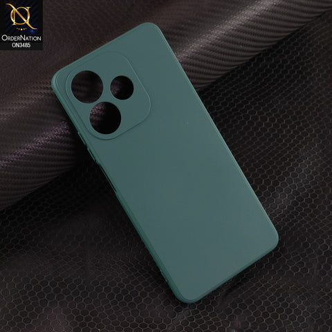 Oppo A5 Pro 4G Cover - Dark Green - ONation Silica Gel Series - HQ Liquid Silicone Elegant Colors Camera Protection Soft Case